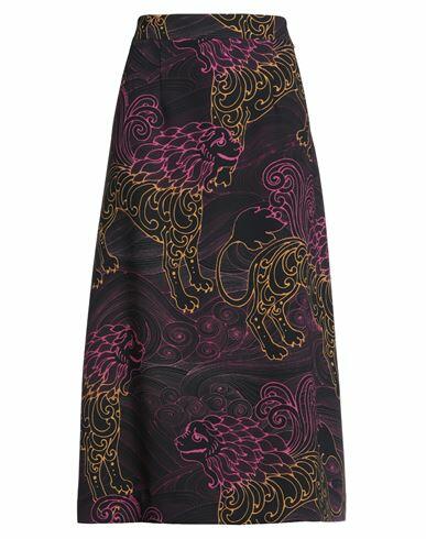 Ottod'ame Woman Midi skirt Midnight blue Polyester Cover