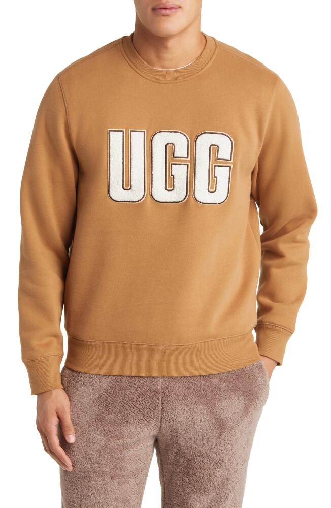 UGG(r) Heritage Logo Crewneck Sweatshirt in Chestnut Cover