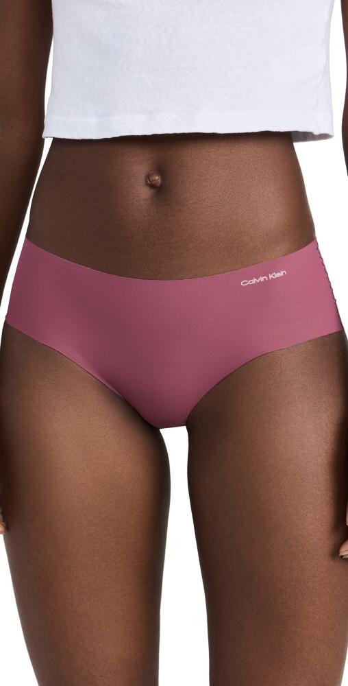 Calvin Klein Underwear Hipster Panties Deep Mauve w/ Fresh Taupe Logo Cover