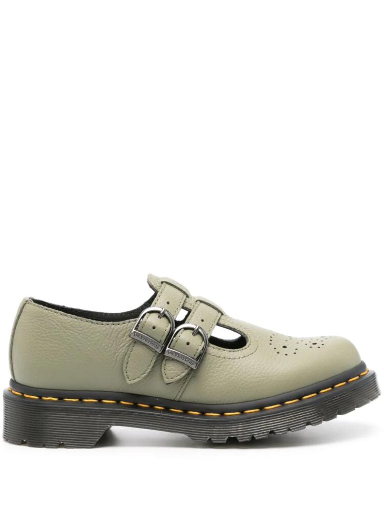 Dr. Martens round-toe leather loafers - Green Cover