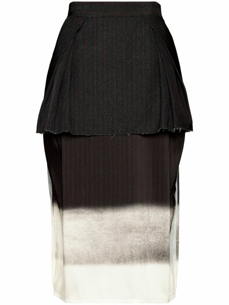 Maison Margiela Trompe l'oeil layered skirt - Black Cover