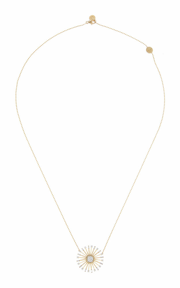 Harakh - Sunlight 18K Yellow Gold Diamond Pendant Necklace - Gold - Gifts For Her Cover