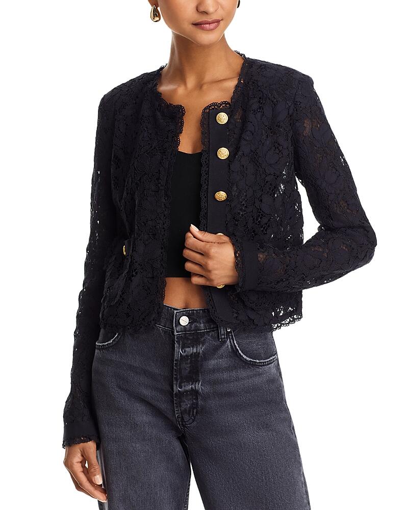 LoveShackFancy Richard Floral Lace Jacket Cover