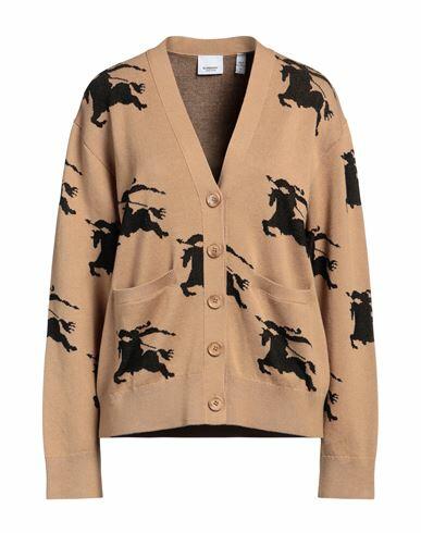 Burberry Woman Cardigan Camel Cotton, Polyamide, Elastane Cover