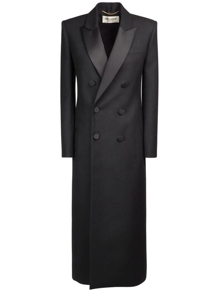 SAINT LAURENT Tux Double Breast Coat Cover