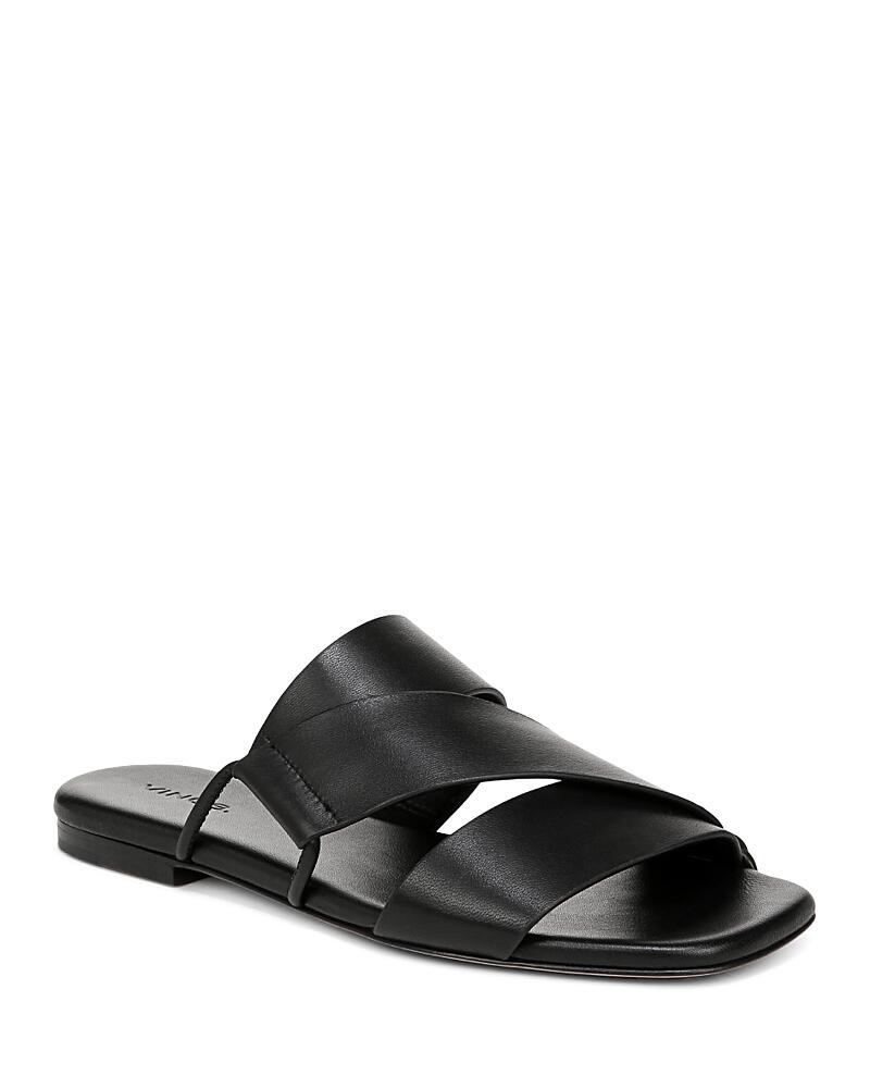 Vince Women's Dulan Slip On Asymmetrical Slide Sandals Cover