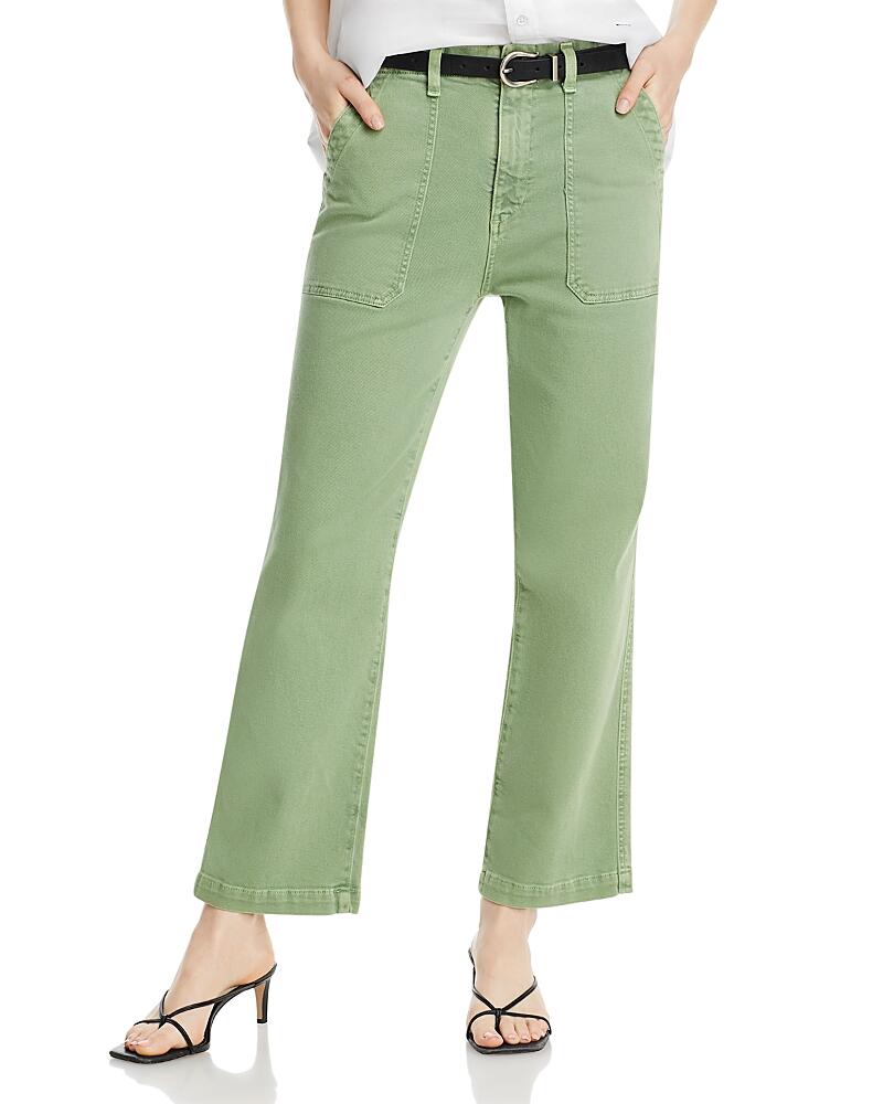 Ag Analeigh High Rise Straight Leg Jeans in Sulfur Forest Green Cover