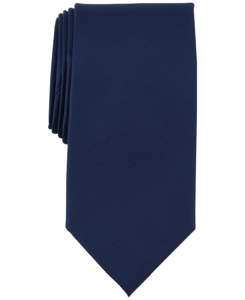 Michael Kors Men's Sapphire Solid Tie - Navy Cover