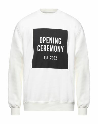 Opening Ceremony Man Sweatshirt Ivory Cotton, Elastane Cover