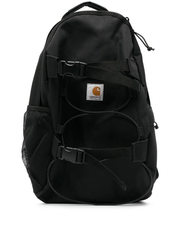 Carhartt WIP logo-patch zip-up backpack - Black Cover