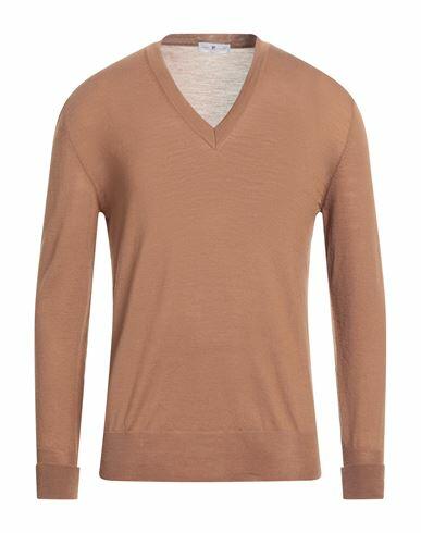 Pt Torino Man Sweater Brown Virgin Wool Cover