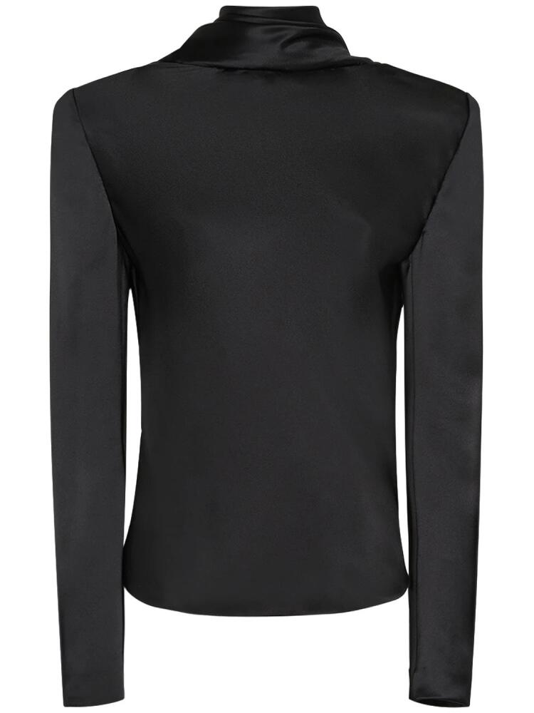 SAINT LAURENT Silk Turtleneck Shirt Cover