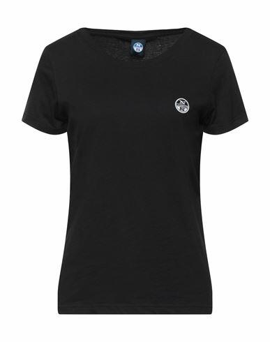 North Sails Woman T-shirt Black Cotton Cover