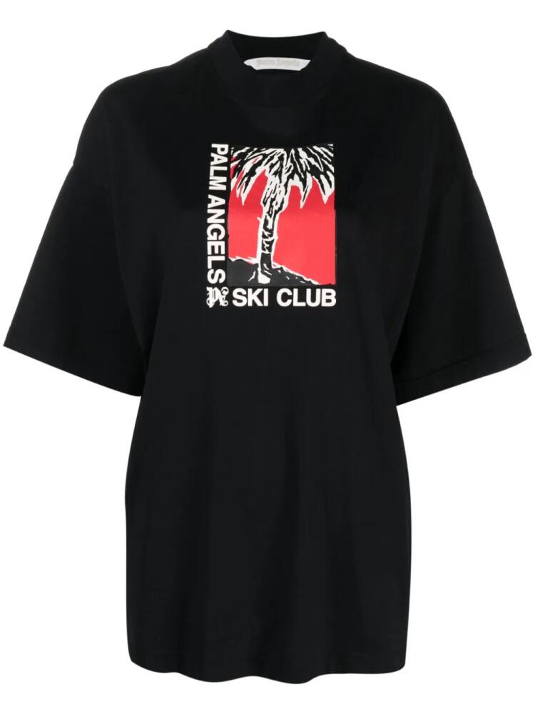 Palm Angels Ski Club cotton T-shirt - Black Cover