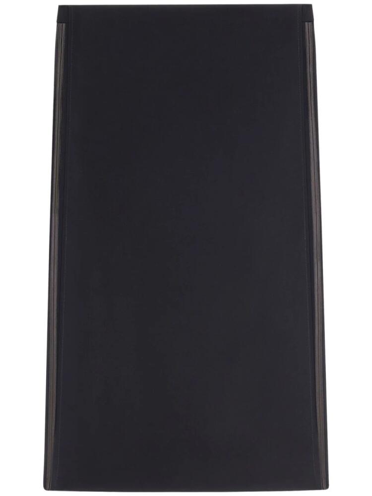 Courrèges Illusion draped midi skirt - Black Cover