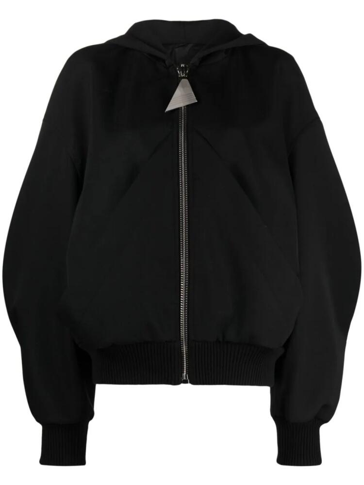 The Attico hooded bomber jacket - Black Cover