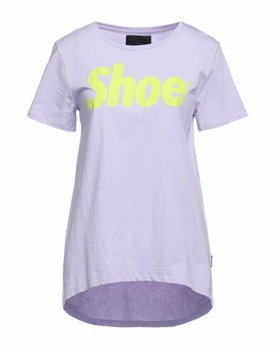 Shoe Woman T-shirt Lilac Cotton Cover