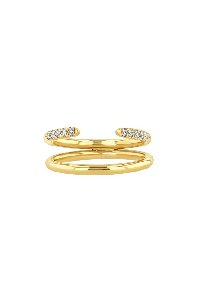 Zoë Chicco Two-Band Diamond Ring in 14K Yg Cover