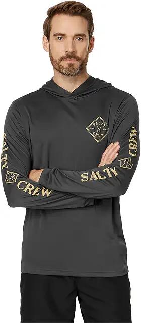 Salty Crew Tippet Hood Sunshirt (Charcoal) Men's Clothing Cover