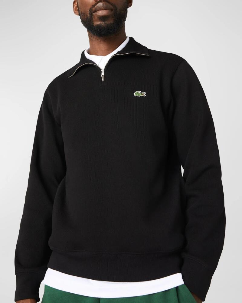 Lacoste Men's Crocodile Quarter-Zip Sweatshirt Cover