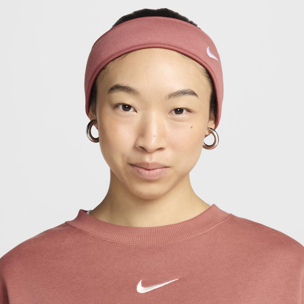 Nike Women's Phoenix Fleece Headband in Pink Cover