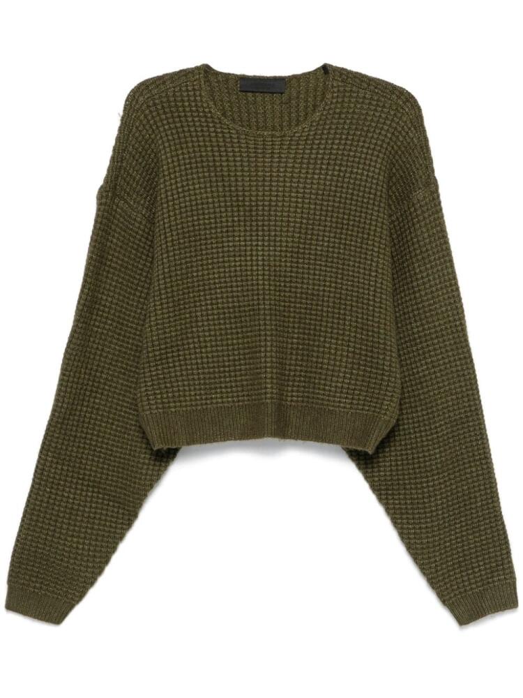 FEAR OF GOD ESSENTIALS waffle-knit sweater - Green Cover