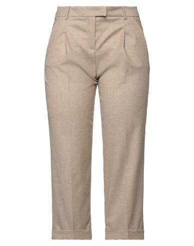 Seductive Woman Pants Sand Wool, Polyester, Viscose, Elastane Cover