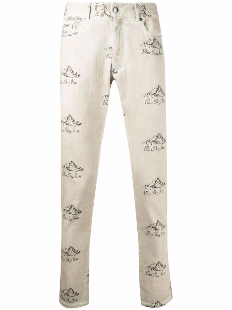 BLUE SKY INN logo print trousers - Neutrals Cover