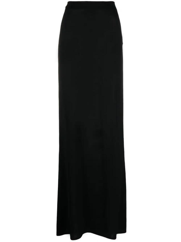 Saint Laurent asymmetric-hem maxi skirt - Black Cover