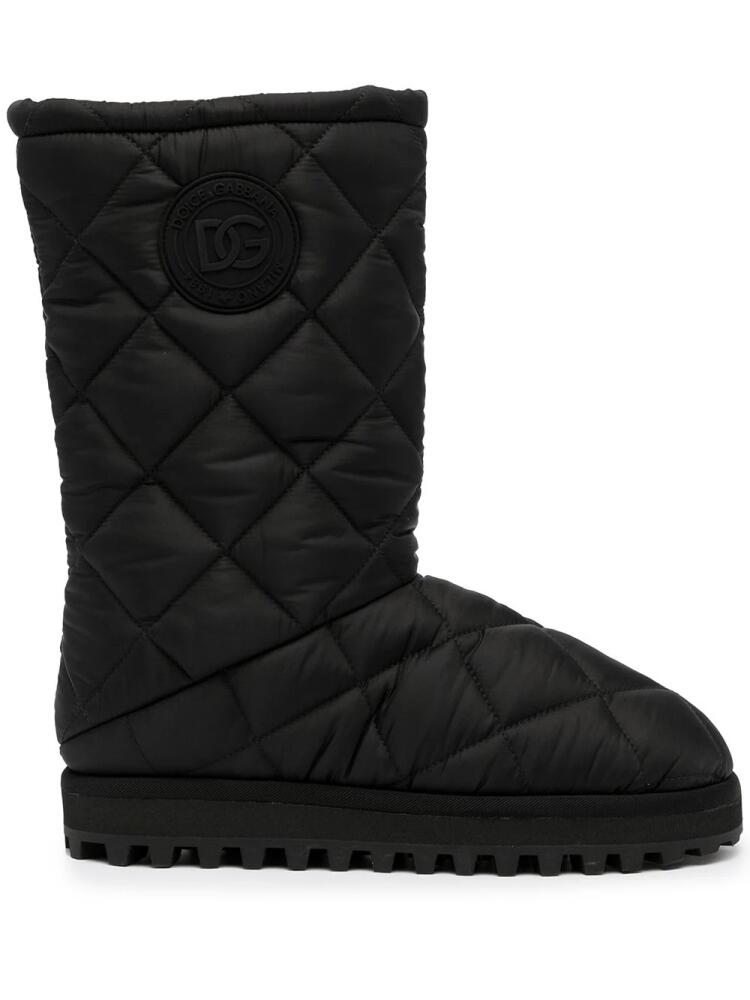 Dolce & Gabbana quilted snow boots - Black Cover