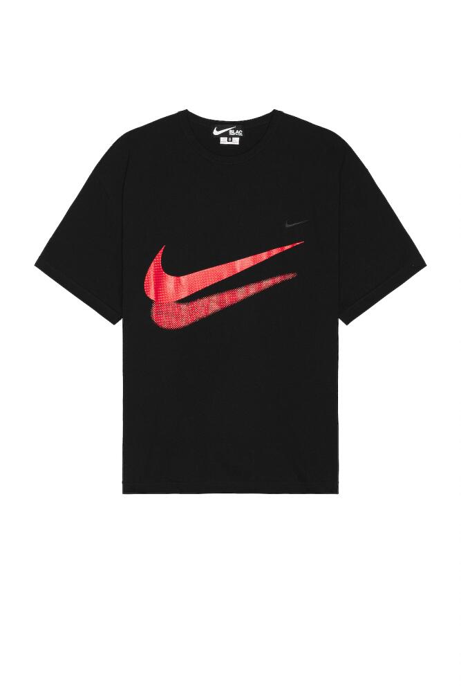 COMME des GARCONS BLACK X Nike Tee in Black Cover