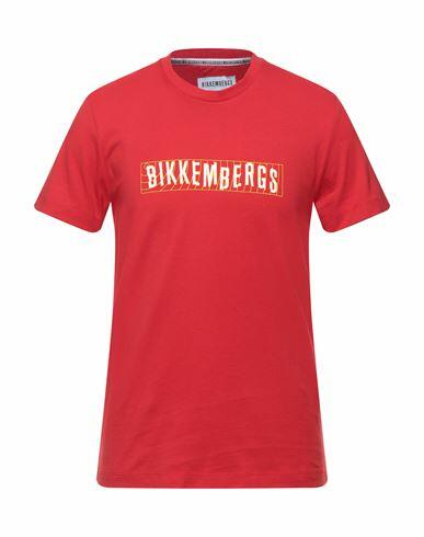 Bikkembergs Man T-shirt Red Cotton Cover