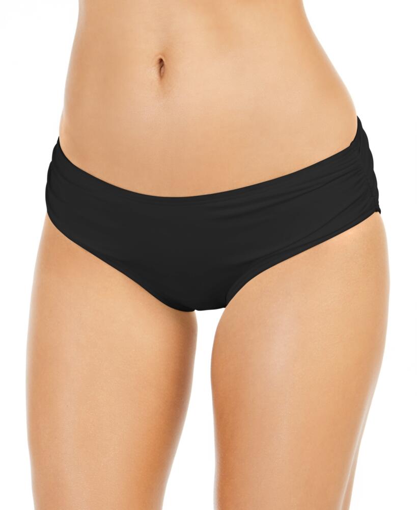 Michael Michael Kors Shirred Bikini Bottoms - Black Cover