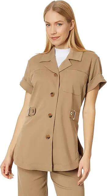 Lysse Valley Elasticated Waist Jacket (Pecan) Women's Clothing Cover