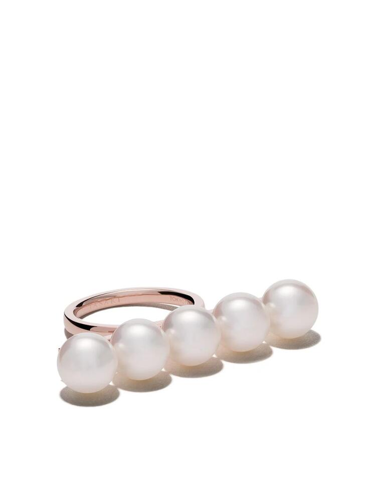 TASAKI 18kt rose gold Balance signature ring - Pink Cover