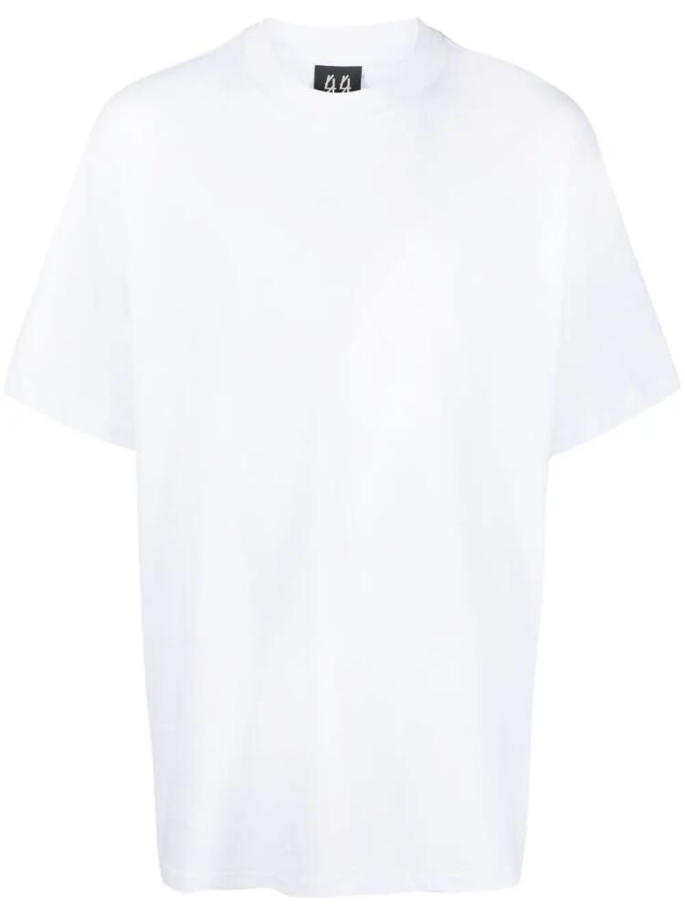 44 LABEL GROUP logo-print cotton T-shirt - White Cover