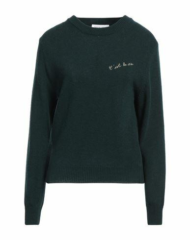 Maison Labiche Woman Sweater Dark green Recycled wool, Polyamide Cover