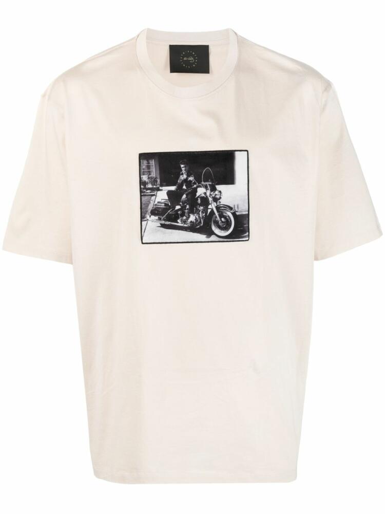 Limitato photograph-print cotton T-shirt - Neutrals Cover