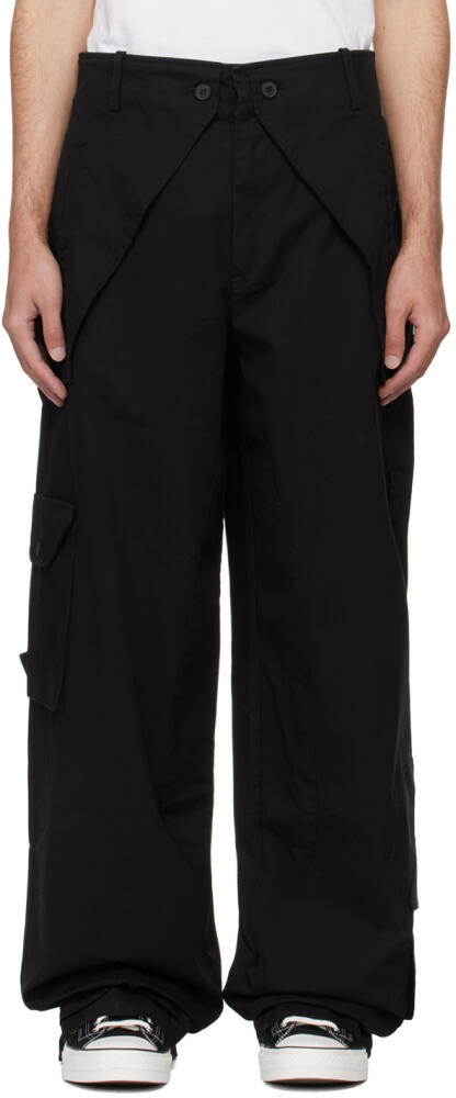 A-COLD-WALL* Black Paneled Cargo Pants Cover