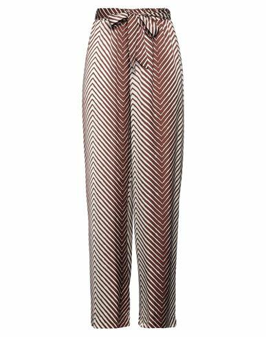 Soallure Woman Pants Brown Viscose Cover