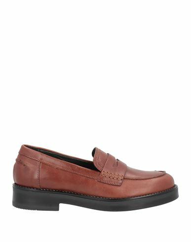 Paola Ferri Woman Loafers Brown Soft Leather Cover