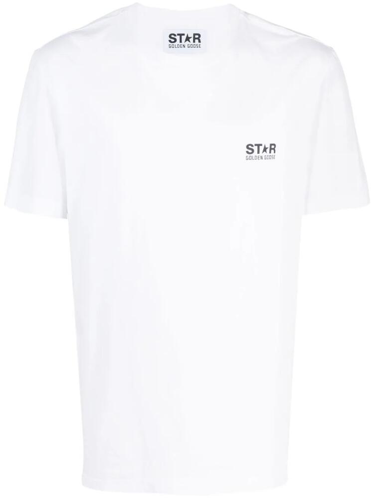 Golden Goose logo-print cotton T-shirt - White Cover