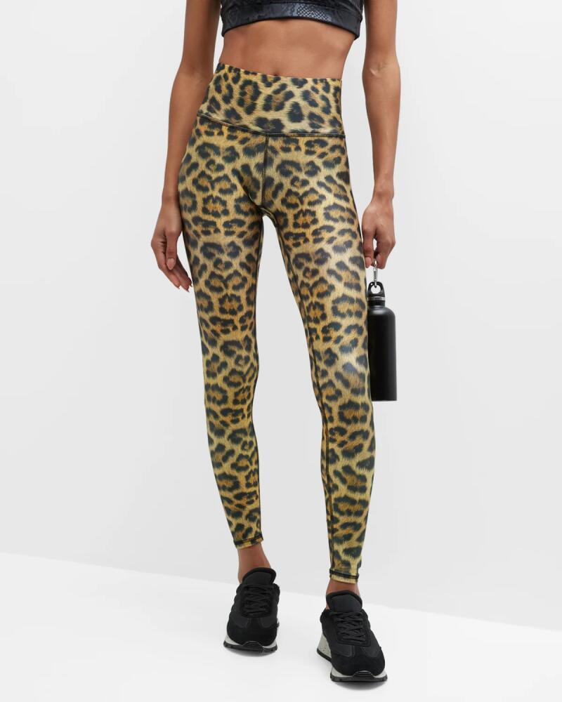 Terez Leopard Goals Hi-Shine Leggings Cover