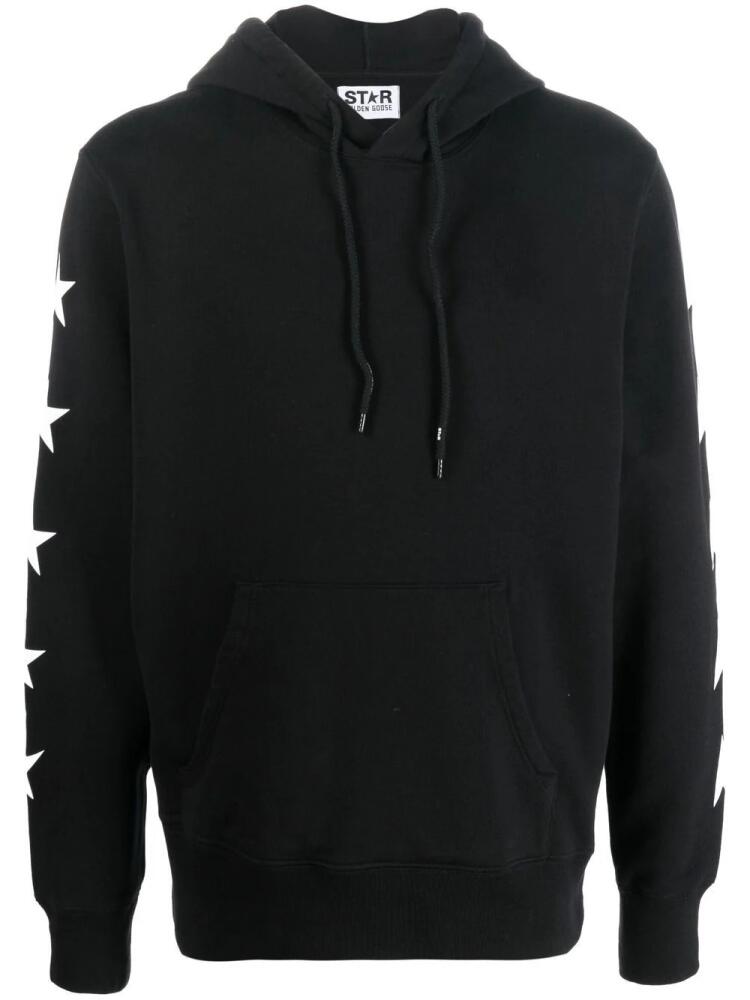 Golden Goose star-print cotton hoodie - Black Cover