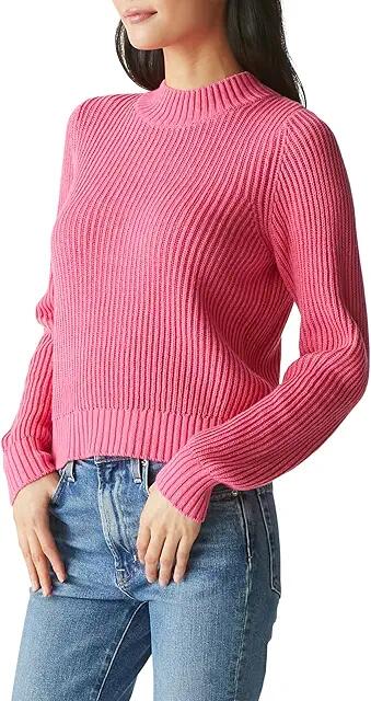 Michael Stars Barb Popover Sweater (Flamingo) Women's Sweater Cover