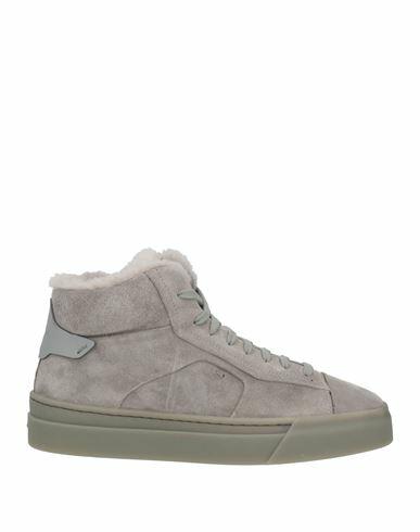 Santoni Woman Sneakers Grey Leather Cover