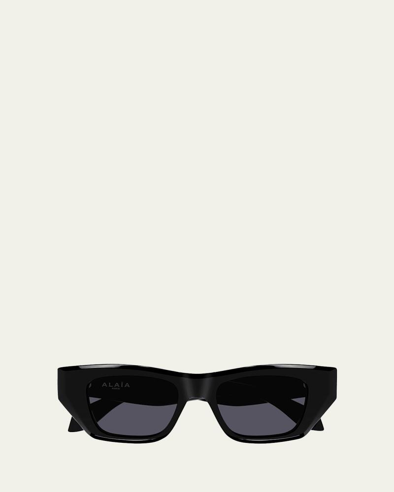 ALAIA Logo Acetate Cat-Eye Sunglasses Cover