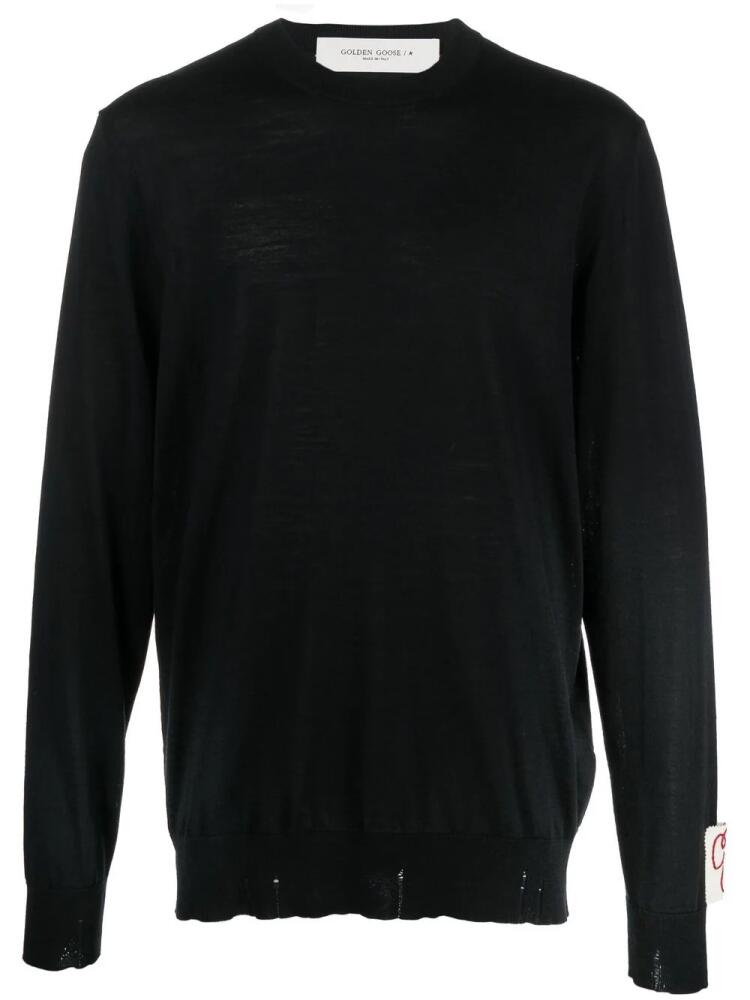 Golden Goose crew-neck virgin wool jumper - Black Cover