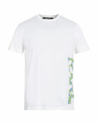 Karl Lagerfeld Man T-shirt White Organic cotton Cover