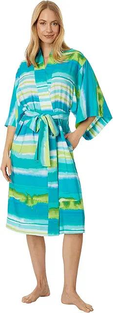 Natori Nikko Wrap (Aqua Mist) Women's Robe Cover